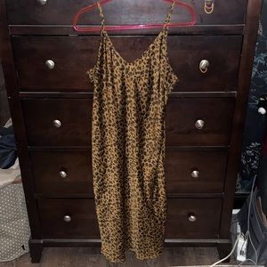 Cheetah Print Slip Dress